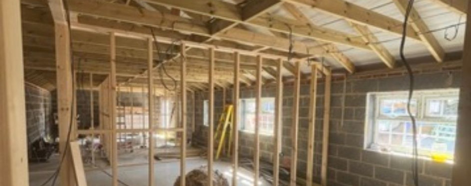 Timber frame interior renovation